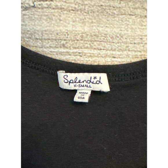 Splendid Basic Black Tank Top Size XS - Picture 2 of 3